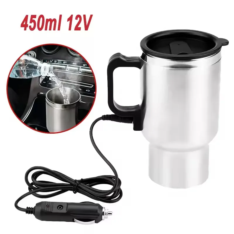 Camping Cooking Tin - Elektryczny czajnik samochodowy 12V 450ml, kubek