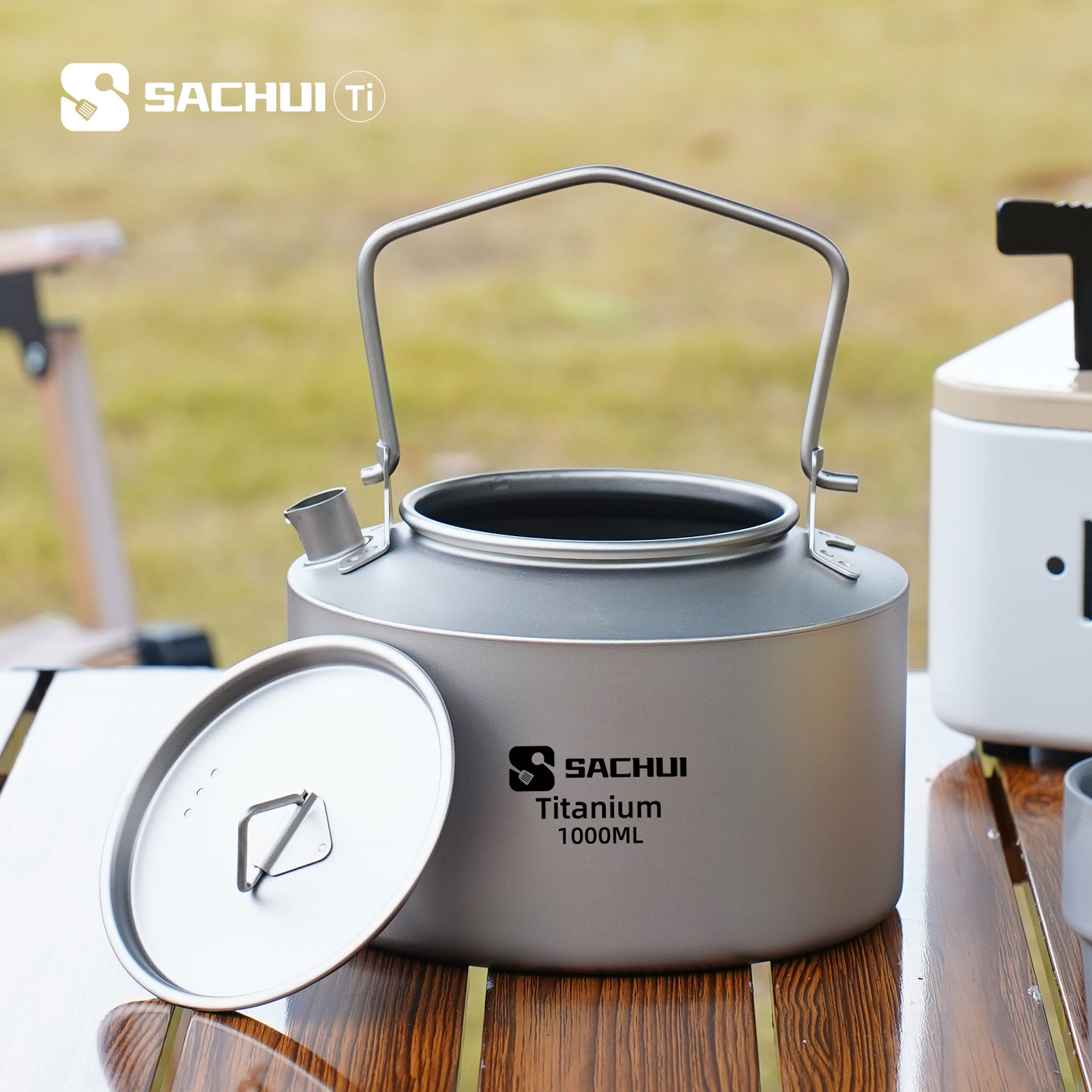 Camping Cooking Tin - Czajnik z czystego tytanu 1000 ml,