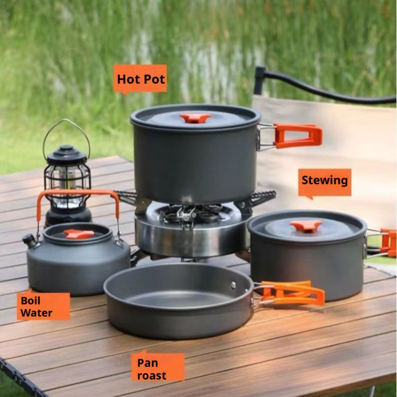 Camping Cooking Easy - Przenośny garnek o dużej pojemności Wygodny,