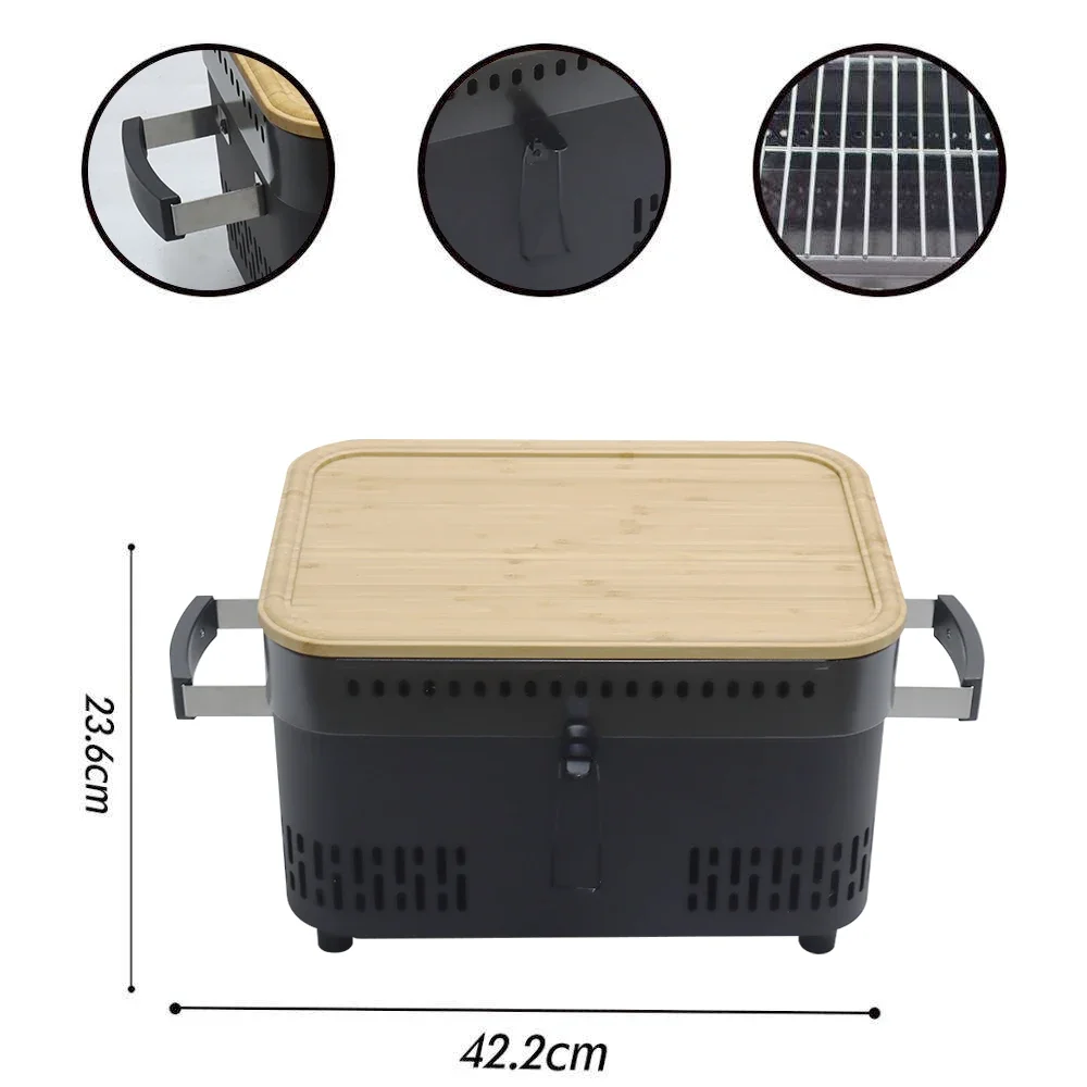 Camping Cooking Materials - # Przenośne mini grill węglowy do