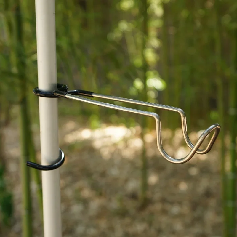 Camping Cooking Hanger - Przenośny hak ze stali nierdzewnej do