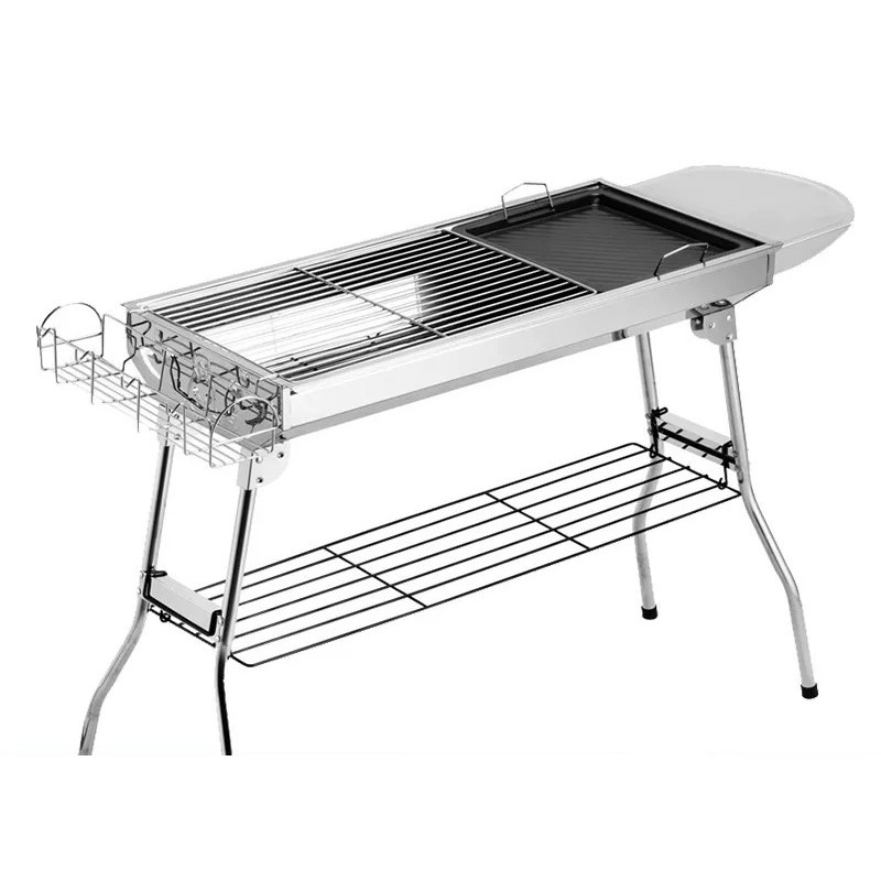 Camping Cooking Grill - Duży składany grill węglowy do grillowania