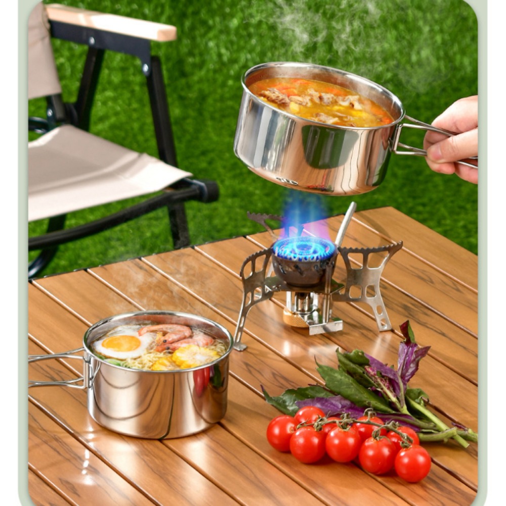 12 szt. Zestaw do gotowania w  – Camping Cooking Pots And Pans Set recenzja i cena