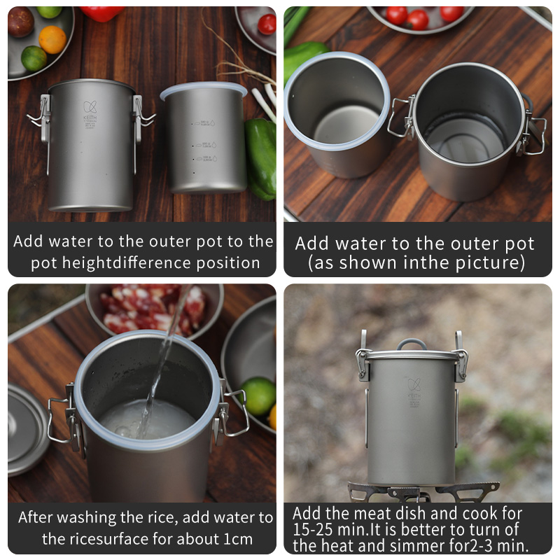 KEITH Czajnik do gotowania ryż – Camping Cooking Tin recenzja i cena