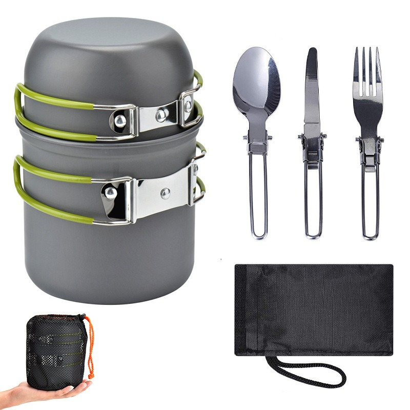 Przenośny zestaw naczyń kempin – Camping Cooking Easy recenzja i cena