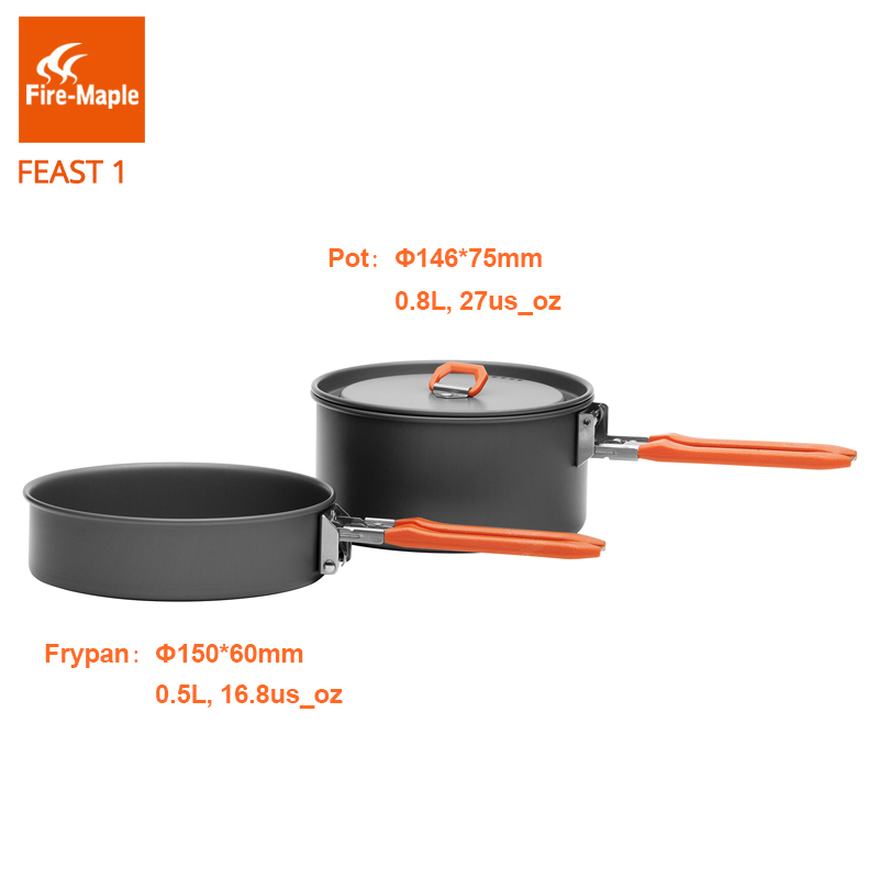Ogień Maple święto 1 odkryty m – Camping Cooking Pots And Pans Set recenzja i cena
