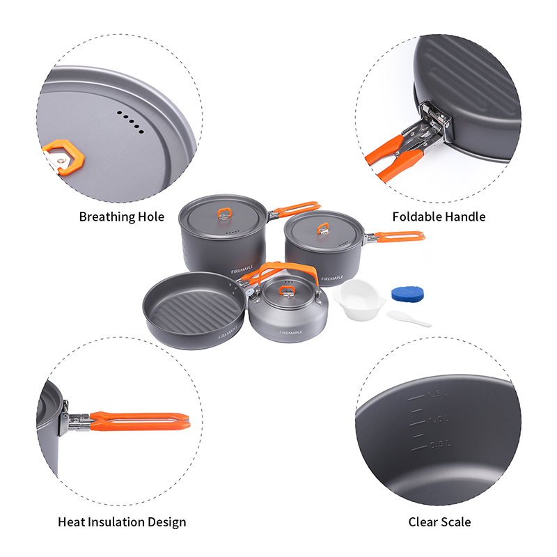 Zestaw naczyń kuchennych Fire  – Camping Cooking Set 2 Person recenzja i cena