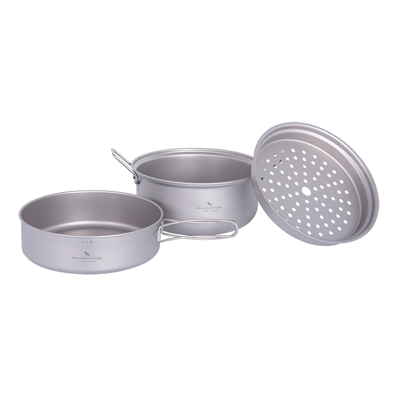 Boundless Voyage Tytanowy Zest – Camping Cooking Pots And Pans Set recenzja i cena