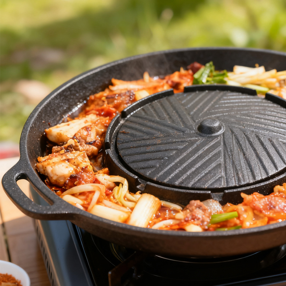 KOSUN Koreańska Patelnia do Gr – Camping Cooking Grill recenzja i cena