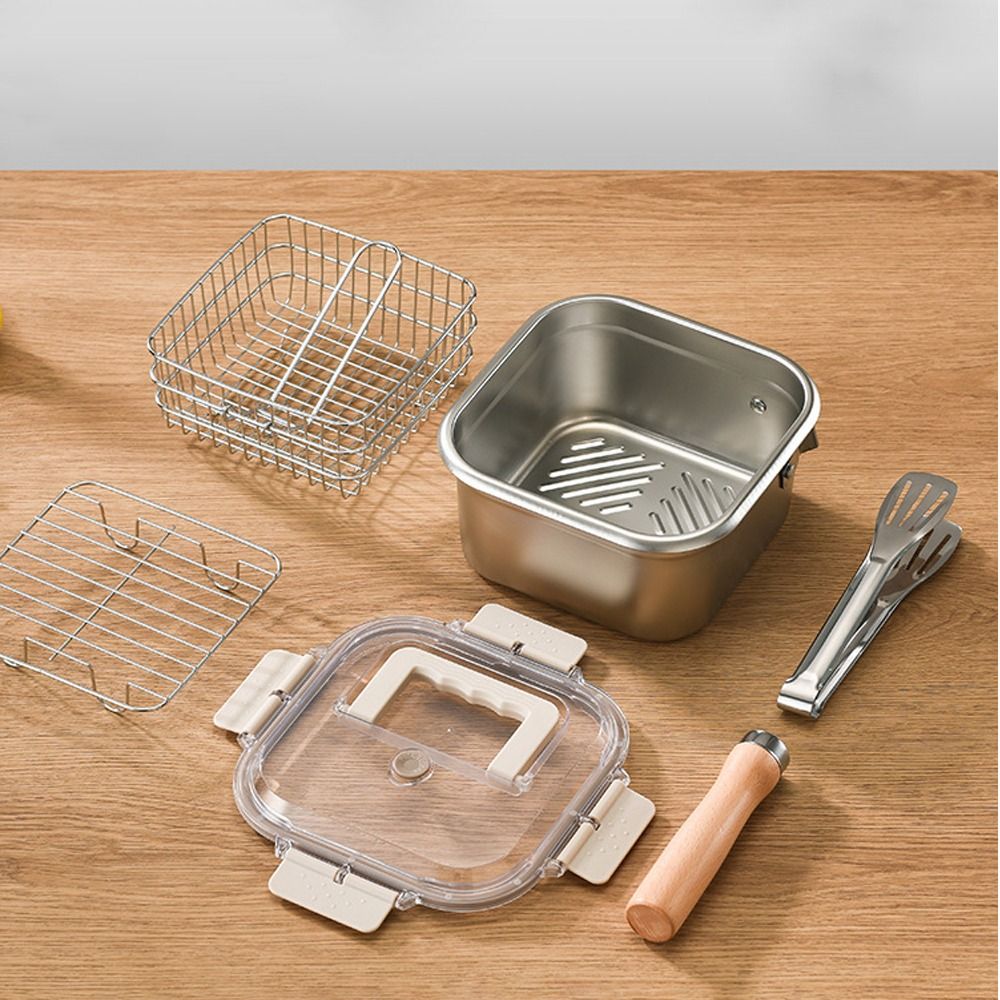 Przenośna patelnia ze stali ni – Camping Cooking Pots And Pans Set recenzja i cena