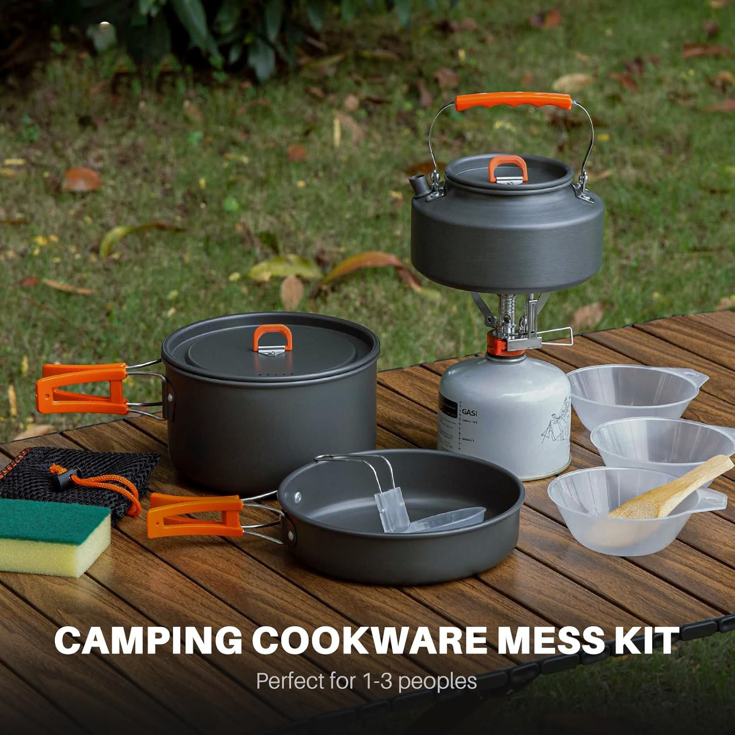Zestaw naczyń kempingowych: ga – Camping Cooking Pots And Pans Set recenzja i cena