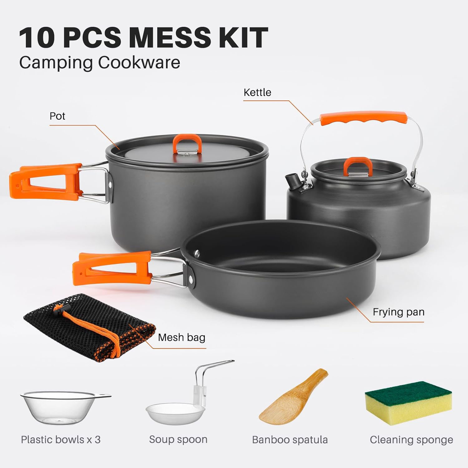 Zestaw naczyń kempingowych: ga – Camping Cooking Pots And Pans Set recenzja i cena