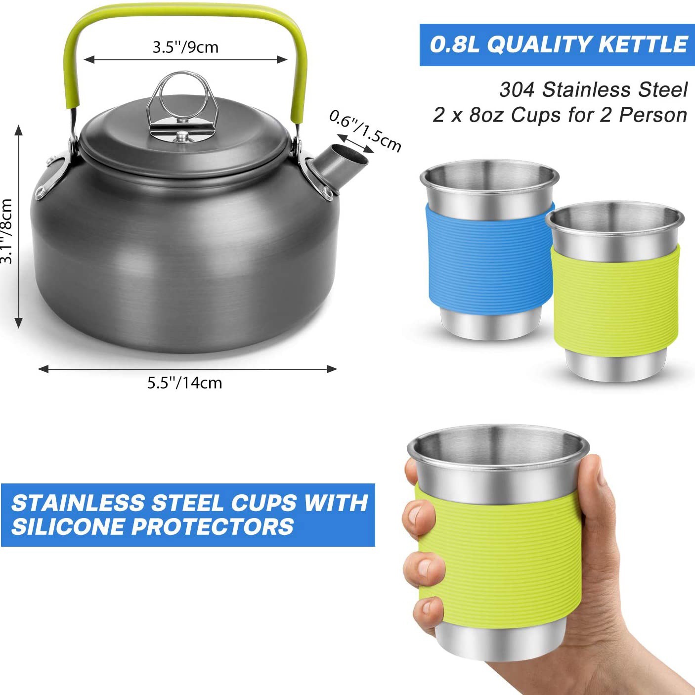 Kompletny zestaw kempingowy dl – Camping Cooking Easy recenzja i cena