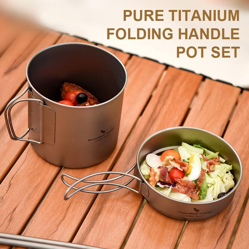 Zestaw garnków z składanym uch – Camping Cooking Pots And Pans Set recenzja i cena