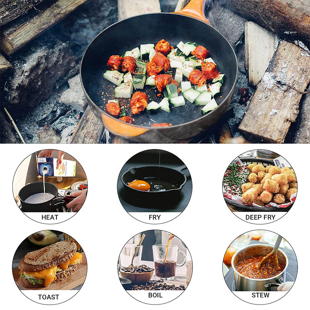 Gotowanie na świeżym powietrzu – Camping Cooking Pots And Pans Set recenzja i cena
