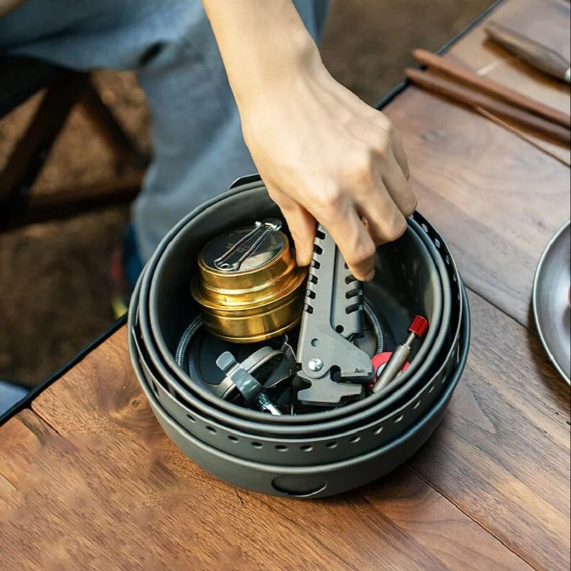 Zestaw kempingowy: garnek ze s – Camping Cooking Pots And Pans Set recenzja i cena