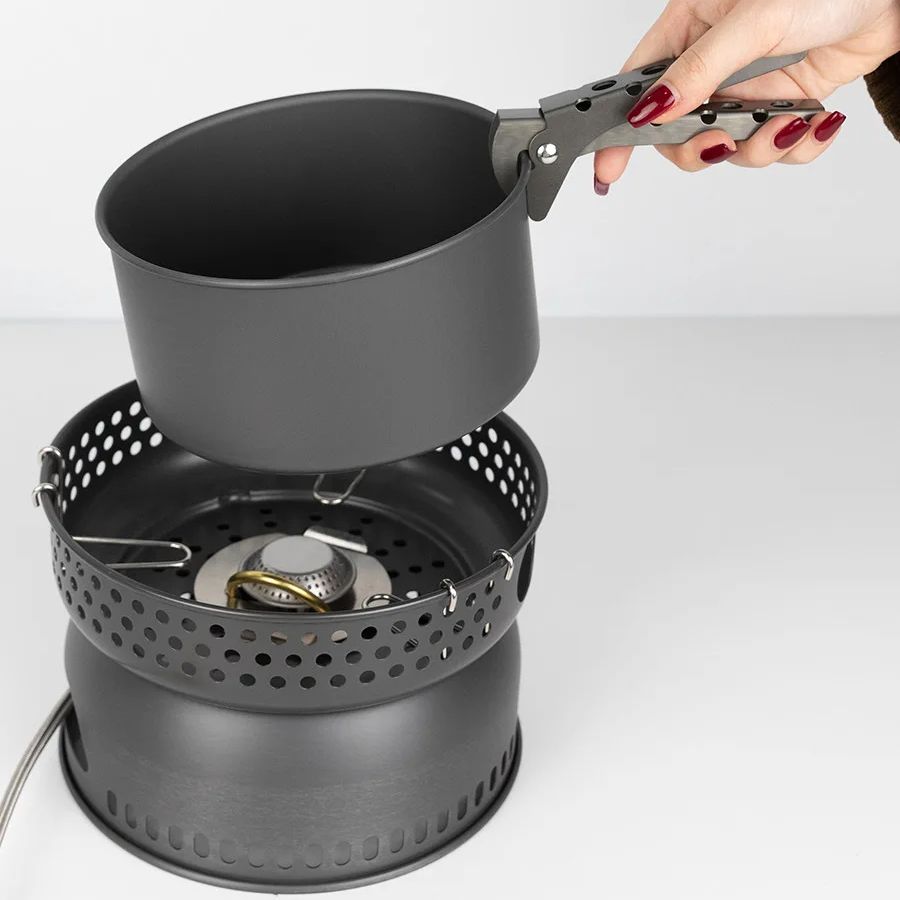Zestaw kempingowy: garnek ze s – Camping Cooking Pots And Pans Set recenzja i cena