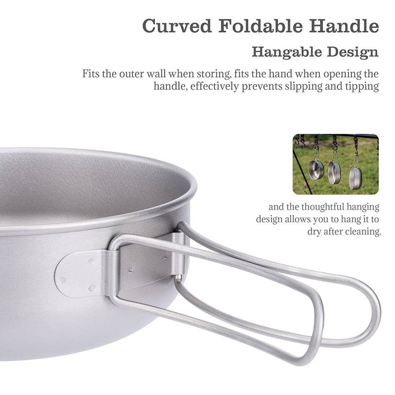 Boundless Voyage Tytanowy Zest – Camping Cooking Pots And Pans Set recenzja i cena