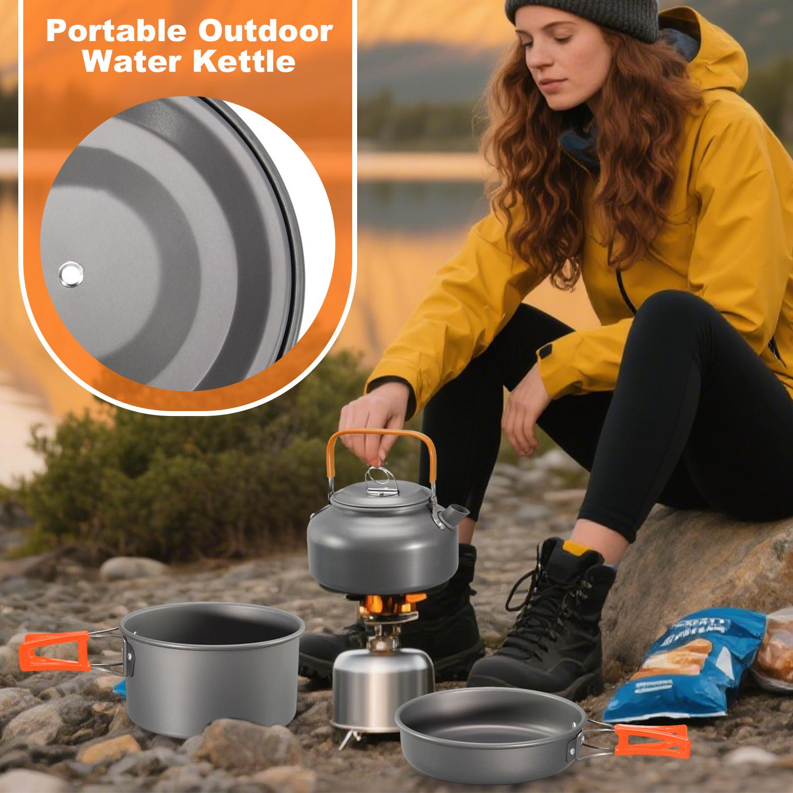 Zestaw naczyń kempingowych, ga – Camping Cooking Pots And Pans Set recenzja i cena