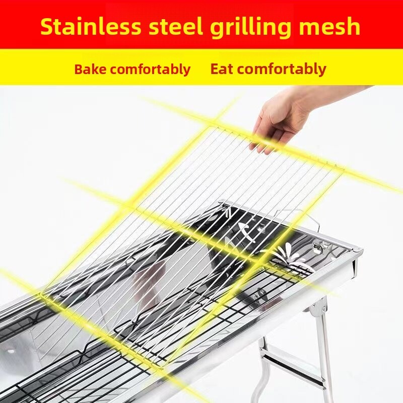 Duży składany grill węglowy do – Camping Cooking Grill recenzja i cena