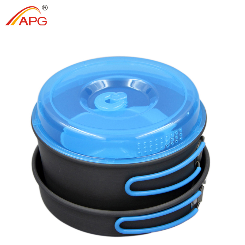 Naczynia kempingowe Zestaw gar – Camping Cooking Pots And Pans Set recenzja i cena