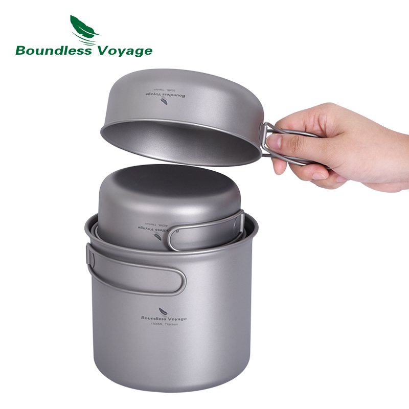 Zestaw naczyń turystycznych Bo – Camping Cooking Pots And Pans Set recenzja i cena
